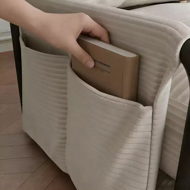 Sofá cama plegable individual ALAULM, sofá cama plegable 2 en 1 con almohadas, respaldo, reposabrazos y bolsa de almacenamiento ajustables