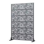 Pantalla de privacidad metálica exterior Dovelina Paneles de valla independientes Enrejado decorativo para jardín, terraza, patio - 72 x 47/70/94