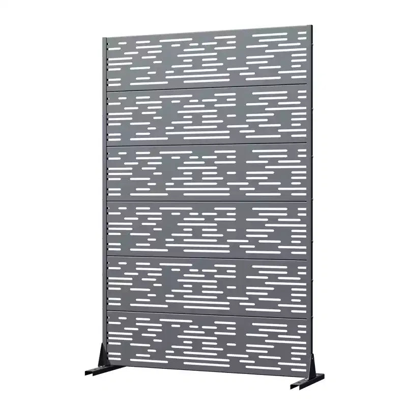 Pantalla de privacidad metálica exterior Dovelina Paneles de valla independientes Enrejado decorativo para jardín, terraza, patio - 72 x 47/70/94