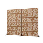 Pantalla de privacidad metálica exterior Dovelina Paneles de valla independientes Enrejado decorativo para jardín, terraza, patio - 72 x 47/70/94