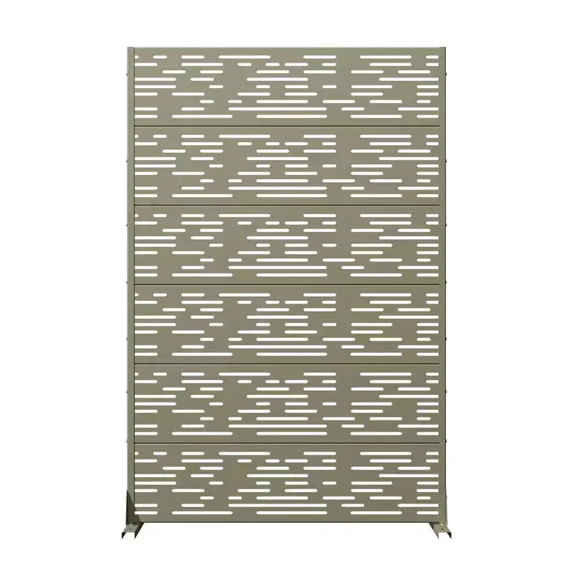 Pantalla de privacidad metálica exterior Dovelina Paneles de valla independientes Enrejado decorativo para jardín, terraza, patio - 72 x 47/70/94