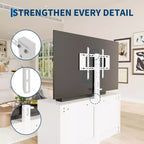 Mueble para TV con Soporte Ajustable y 6 Cajones, Centro de Entretenimiento para TVs de 32-80 pulgadas, Consola Multimedia para Dormitorio o Sala de Estar