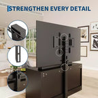 Mueble para TV con Soporte Ajustable y 6 Cajones, Centro de Entretenimiento para TVs de 32-80 pulgadas, Consola Multimedia para Dormitorio o Sala de Estar