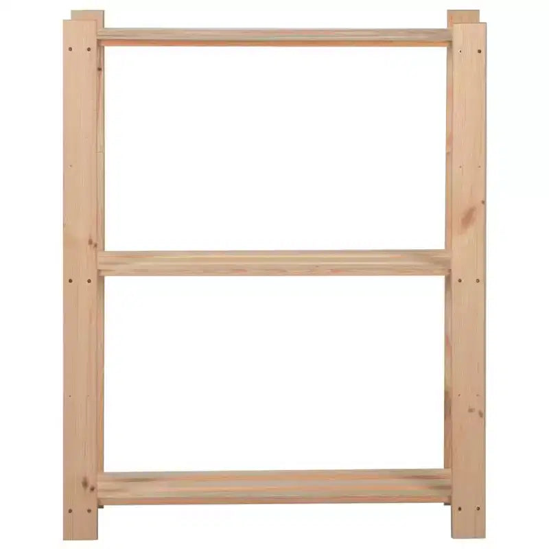 vidaXL Estantería de almacenamiento de 3 niveles 60x28,5x90 cm Madera de pino maciza
