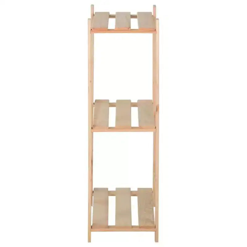 vidaXL Estantería de almacenamiento de 3 niveles 60x28,5x90 cm Madera de pino maciza