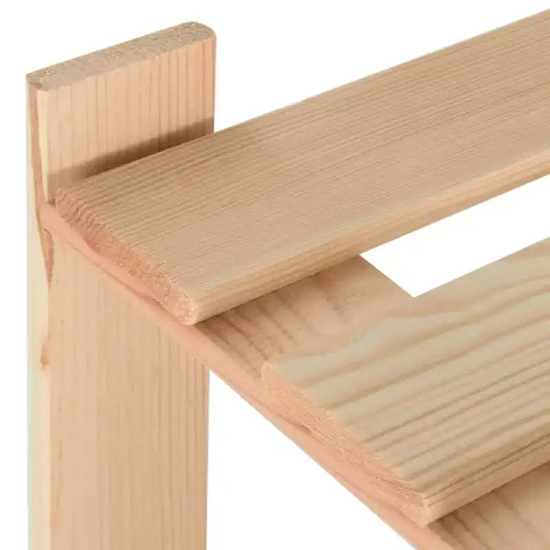 vidaXL Estantería de almacenamiento de 3 niveles 60x28,5x90 cm Madera de pino maciza