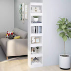 vidaXL Librería blanca de madera de ingeniería de 40x30x198 cm