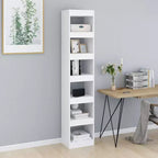 vidaXL Librería blanca de madera de ingeniería de 40x30x198 cm