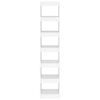 vidaXL Librería blanca de madera de ingeniería de 40x30x198 cm