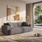 Sofá moderno 91, sofá de nube de peluche con asiento profundo y cómodo, sofá tapizado de boucle de 3 plazas, sofá grande para sala de estar, dormitorio