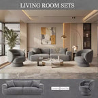 Sofá moderno 91, sofá de nube de peluche con asiento profundo y cómodo, sofá tapizado de boucle de 3 plazas, sofá grande para sala de estar, dormitorio