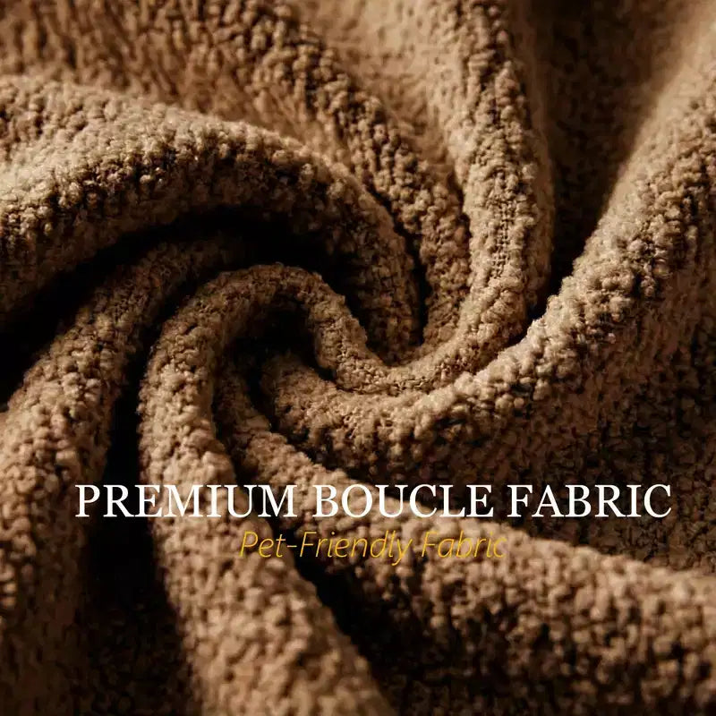 Sofá moderno 91, sofá de nube de peluche con asiento profundo y cómodo, sofá tapizado de boucle de 3 plazas, sofá grande para sala de estar, dormitorio