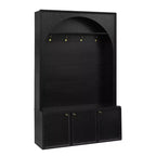 Organizador de recibidor todo en uno con perchero y banco zapatero con ganchos y estantes ajustables - ModernLuxe
