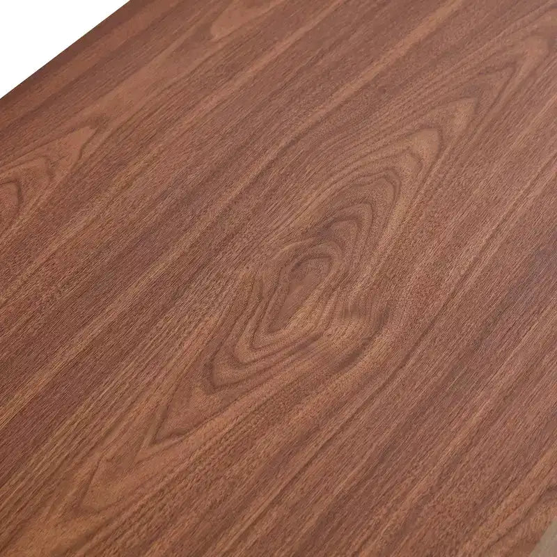 Moderna Mesa de Centro Rectangular de MDF de 2 Niveles, Estante Abierto de Almacenamiento, Mesa Estable y Duradera para Muebles de Sala de Estar
