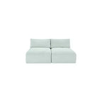 Meridian Furniture Sofá Modular de Pana Suave y Tela de Alto Rendimiento