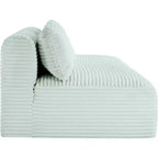 Meridian Furniture Sofá Modular de Pana Suave y Tela de Alto Rendimiento