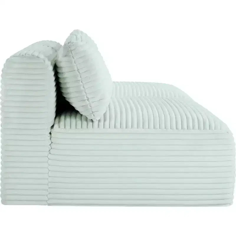 Meridian Furniture Sofá Modular de Pana Suave y Tela de Alto Rendimiento