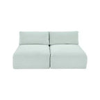 Meridian Furniture Sofá Modular de Pana Suave y Tela de Alto Rendimiento