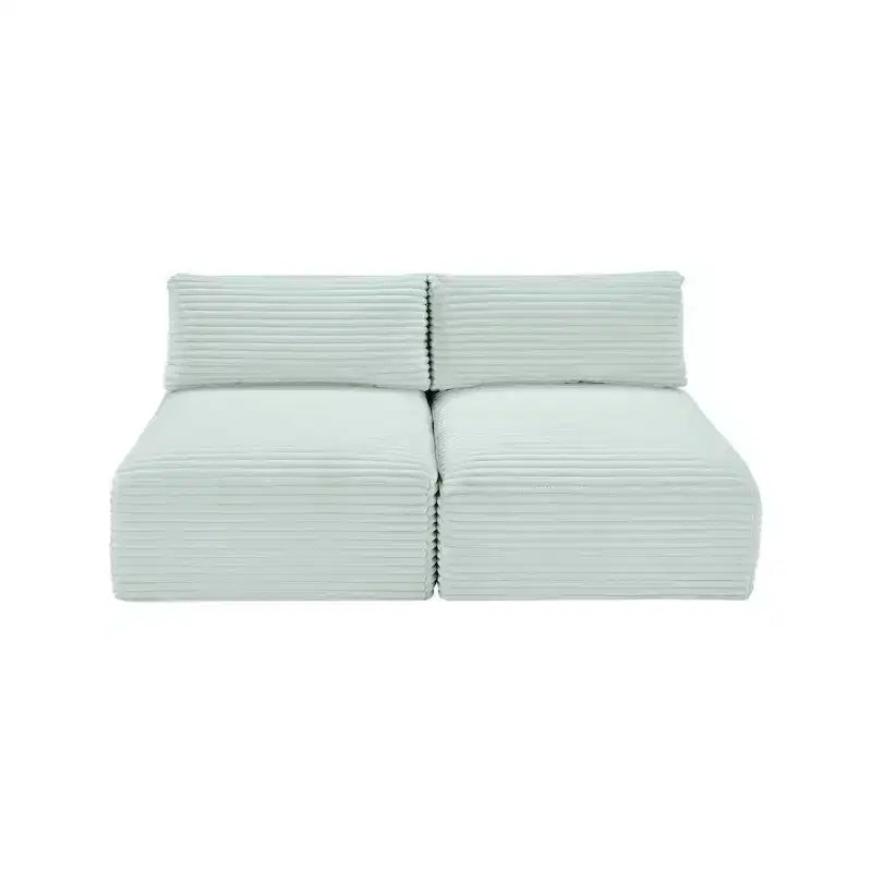 Meridian Furniture Sofá Modular de Pana Suave y Tela de Alto Rendimiento