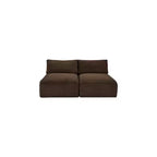 Meridian Furniture Sofá Modular de Pana Suave y Tela de Alto Rendimiento