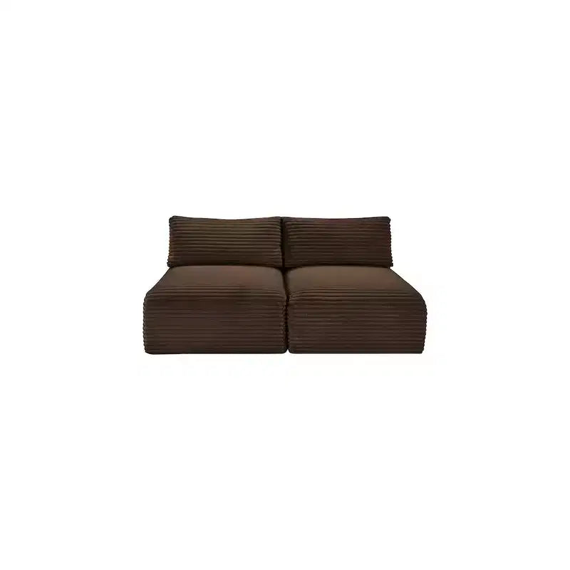 Meridian Furniture Sofá Modular de Pana Suave y Tela de Alto Rendimiento