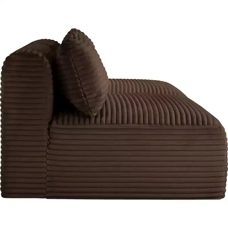 Meridian Furniture Sofá Modular de Pana Suave y Tela de Alto Rendimiento