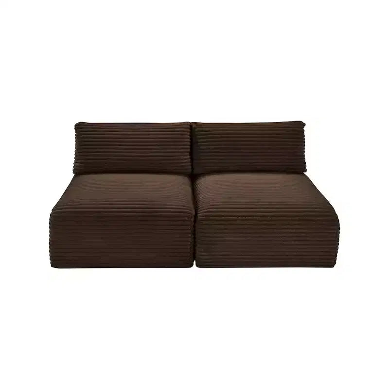 Meridian Furniture Sofá Modular de Pana Suave y Tela de Alto Rendimiento