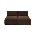 Meridian Furniture Sofá Modular de Pana Suave y Tela de Alto Rendimiento