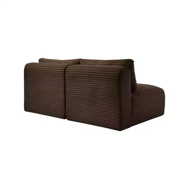 Meridian Furniture Sofá Modular de Pana Suave y Tela de Alto Rendimiento
