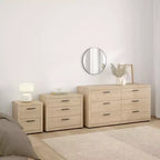 Tvilum, juego de dormitorio Mira de 4 piezas, Jackson Hickory