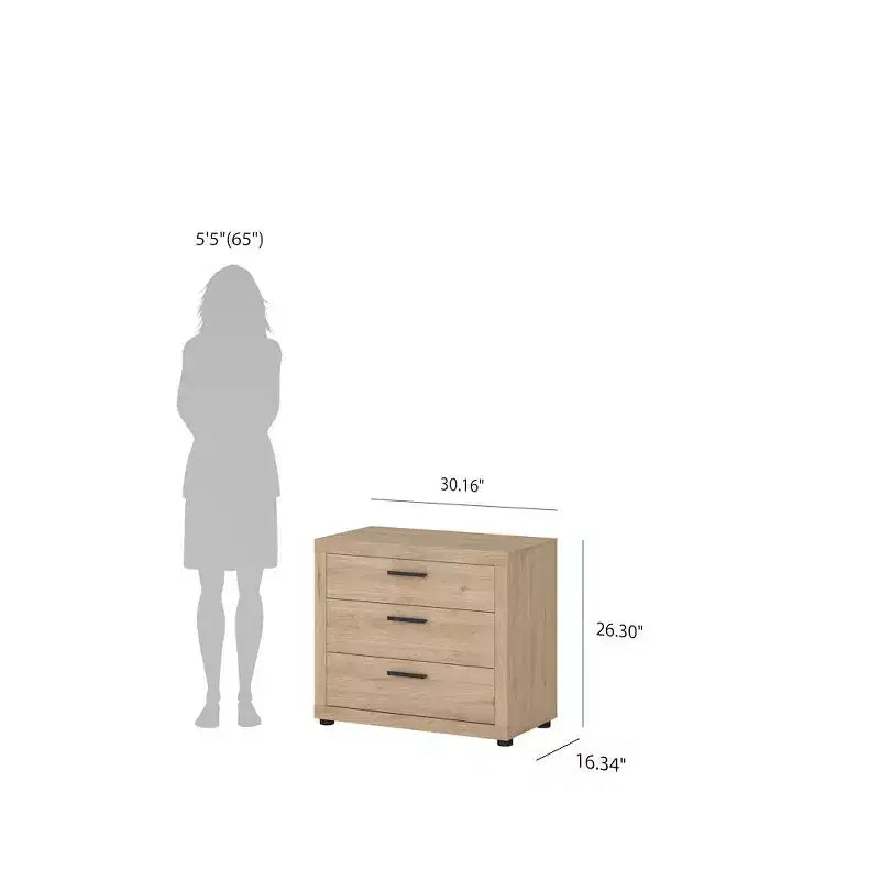 Tvilum, juego de dormitorio Mira de 4 piezas, Jackson Hickory