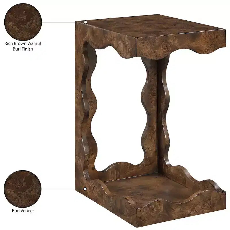 Meridian Furniture Mesa auxiliar Vassa