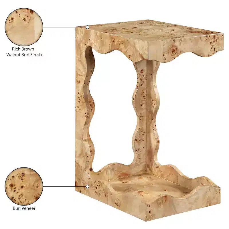 Meridian Furniture Mesa auxiliar Vassa
