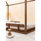 Coco Village - Estructura de cama de madera - Nogal