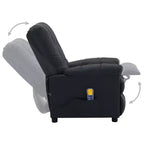 vidaXL Sillón de masaje eléctrico gris oscuro