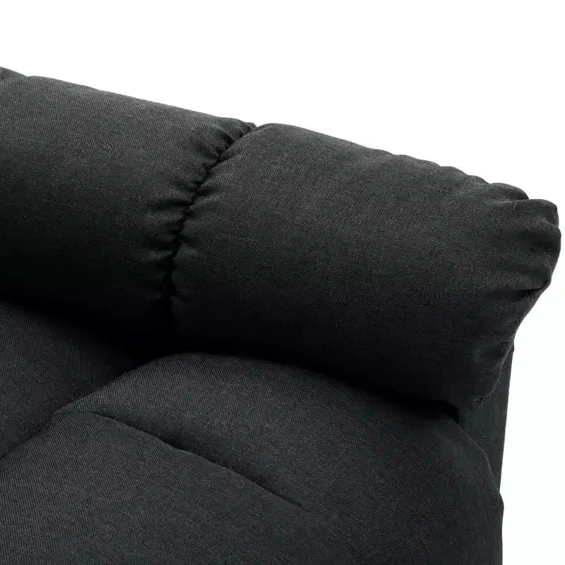 vidaXL Sillón de masaje eléctrico gris oscuro