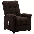 vidaXL Sillón de masaje eléctrico gris oscuro