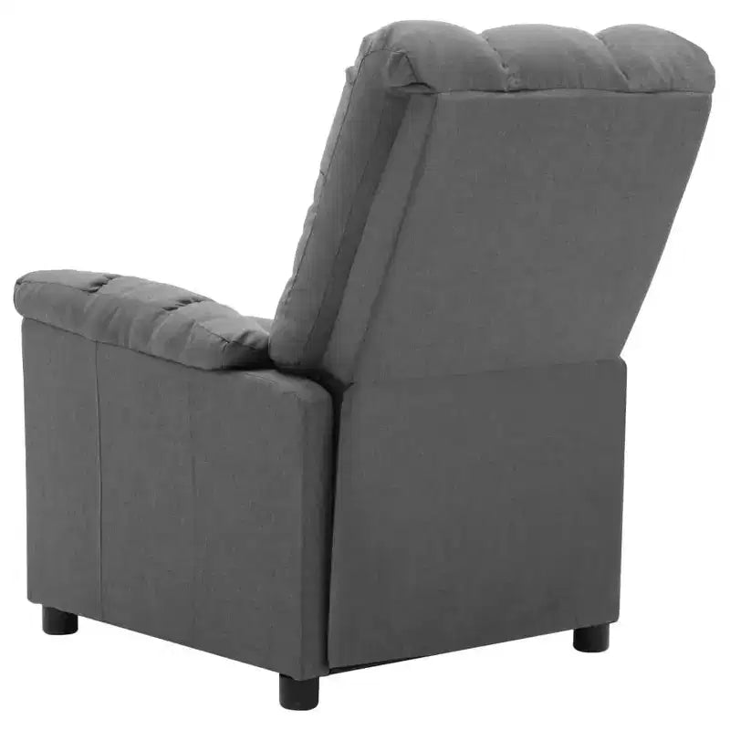 vidaXL Sillón de masaje eléctrico gris oscuro