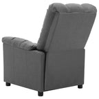 vidaXL Sillón de masaje eléctrico gris oscuro