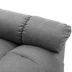 vidaXL Sillón de masaje eléctrico gris oscuro