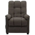 vidaXL Sillón de masaje eléctrico gris oscuro