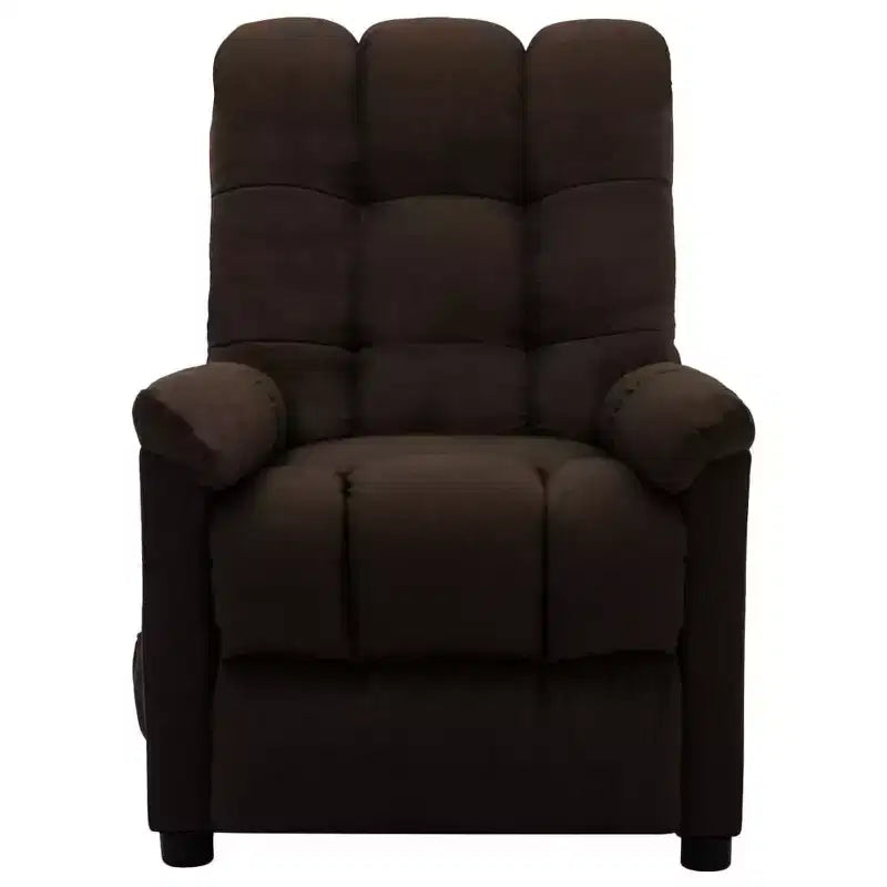vidaXL Sillón de masaje eléctrico gris oscuro