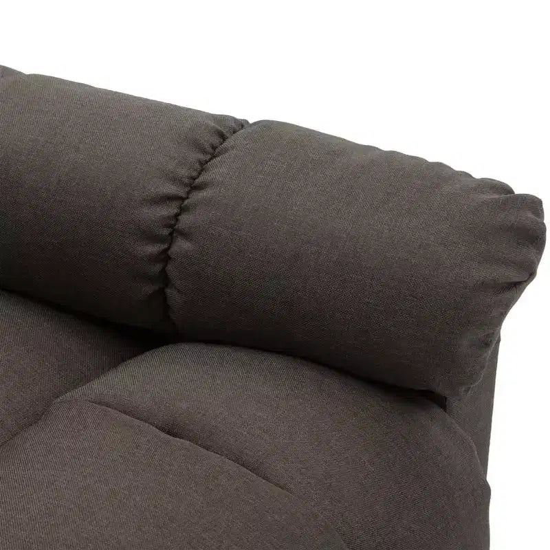 vidaXL Sillón de masaje eléctrico gris oscuro