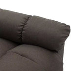 vidaXL Sillón de masaje eléctrico gris oscuro