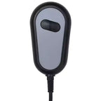 vidaXL Sillón de masaje eléctrico gris oscuro