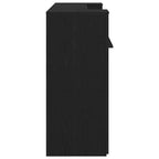 vidaXL Mostrador de recepción negro roble 70,9x19,7x40,7 madera contrachapada