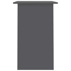 vidaXL Escritorio blanco de madera de ingeniería, escritorio pequeño rectangular moderno