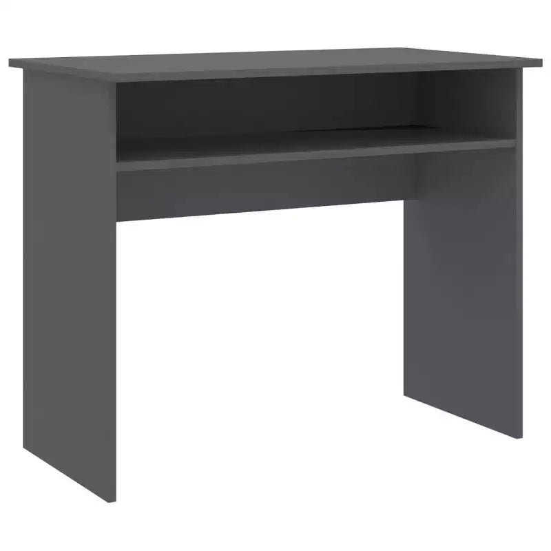 vidaXL Escritorio blanco de madera de ingeniería, escritorio pequeño rectangular moderno