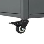 GDFStudio Louisa - Carrito Plegable para Preparación de Barbacoa al Aire Libre con Encimera de Acero Inoxidable