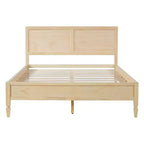 Base de cama Queen/King con cabecero de panel clásico - ModernLuxe